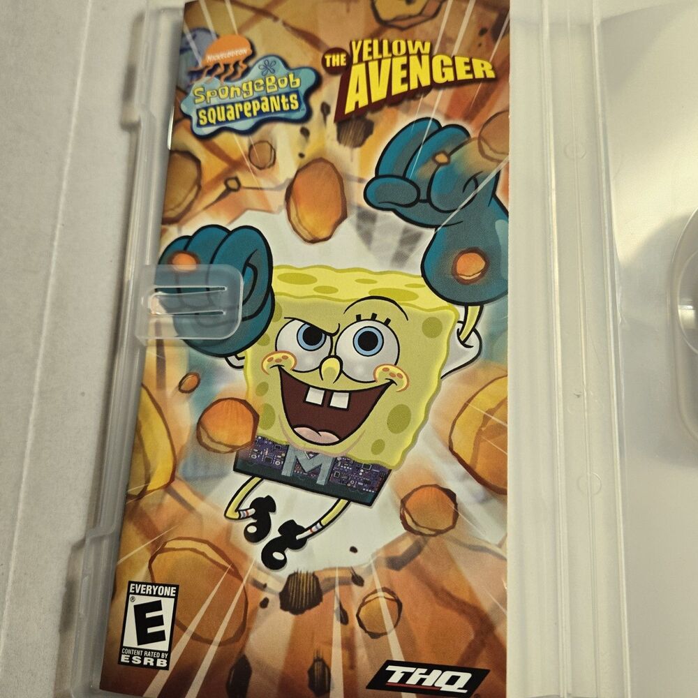 SpongeBob SquarePants The Yellow Avenger Sony PSP Complete in Box - Picture 6 of 8